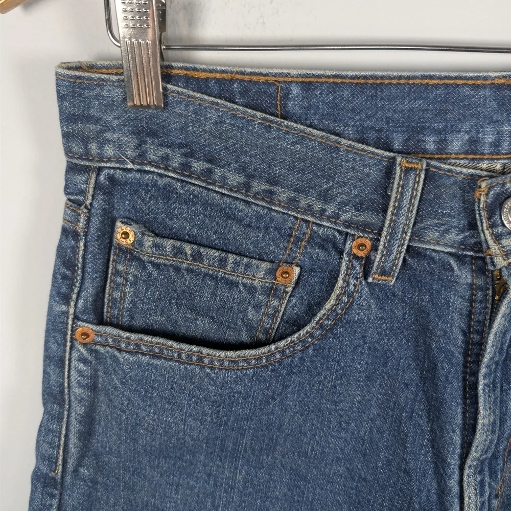 Levi Strauss 550 Denim Cotton Relaxed Fit Jean Shorts Jorts Size Mens 31